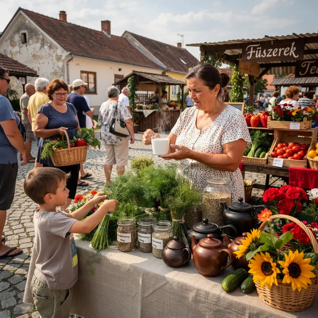 Tea készítése során használt szerszámok, mint például a teafőző és szűrő.